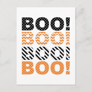 Postale Boo ! Carte Halloween