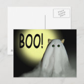 Postale Boo ! Carte Halloween (Devant / Derrière)