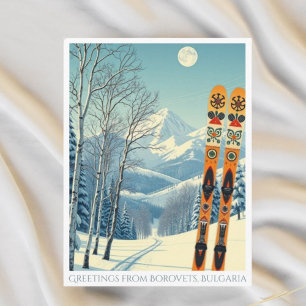 Postale Borovets, vacances de ski en Bulgarie carte postal