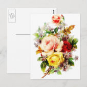 Postale Bouquet de fleurs anciennes pour vous Carte postal (Devant / Derrière)