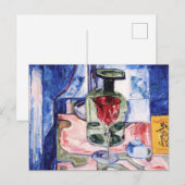 Postale Bouteille verte Still Life par Hans Hofmann Carte  (Devant / Derrière)