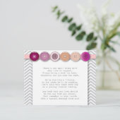 Postale Bouton rose - Carte Insertion (Debout devant)