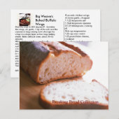 Postale Briser Pain Recette Carte Collection Ailes (Devant / Derrière)