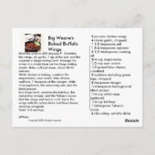 Postale Briser Pain Recette Carte Collection Ailes (Dos)