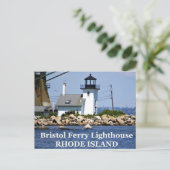 Postale Bristol Ferry Lighthouse, Rhode Island Carte posta (Debout devant)