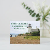 Postale Bristol Ferry Lighthouse, Rhode Island Carte posta (Debout devant)