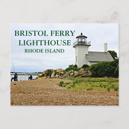 Postale Bristol Ferry Lighthouse, Rhode Island Carte posta (Devant)