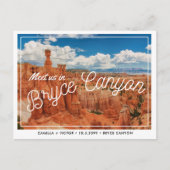 Postale Bryce Canyon Wedding Enregistrer la date Carte pos (Devant)