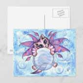 Postale Bubble Fairy Kitten Imaginaire Cat Art Carte posta (Devant / Derrière)