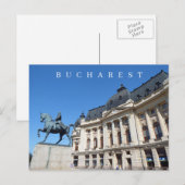 Postale Bucharest Central University Library vue carte pos (Devant / Derrière)