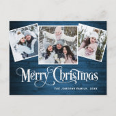 Postale Budget Noël Rustic 3 PHOTO Carte de voeux (Devant)