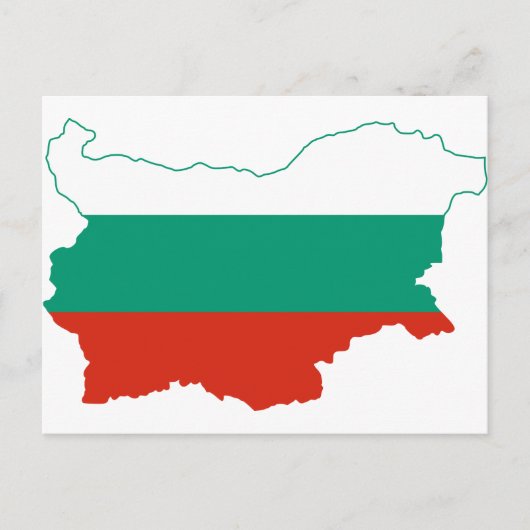 Postale Bulgarie Carte drapeau BG (Devant)