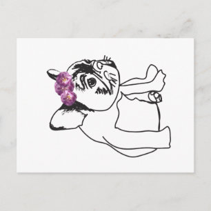 Postale Bulldog Français Chien Chien Chien Doux Carte Post