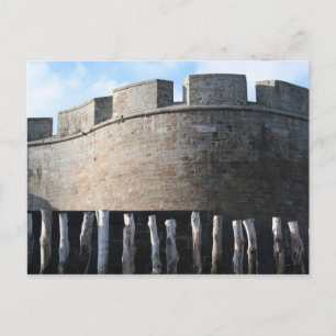 Postale Bulwares Fortification Saint Malo Bretagne Carte p