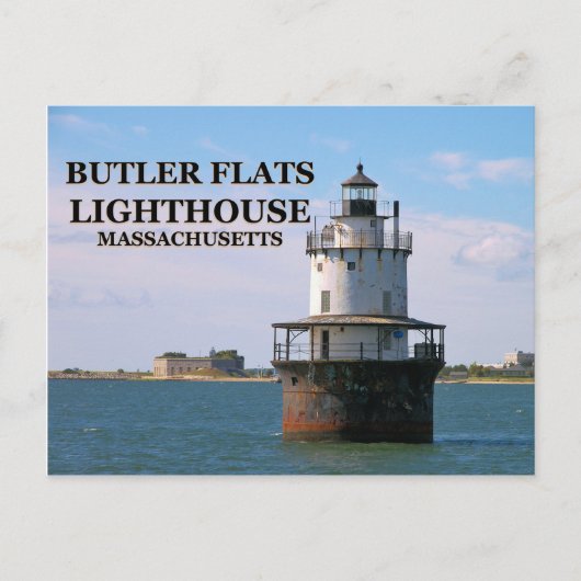 Postale Butler Flats Lighthouse, Massachusetts Carte Posta (Devant)