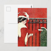 Postale C Coles Phillips « Correspondance de carte de Noël (Devant / Derrière)