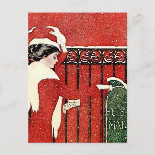 Postale C Coles Phillips « Correspondance de carte de Noël (Devant)
