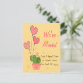 Postale Cactus carte de déménagement nous avons déplacé Mo (Debout devant)