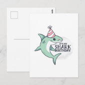 Postale Cadeau drôle de carte d'anniversaire de REQUIN pou (Devant / Derrière)