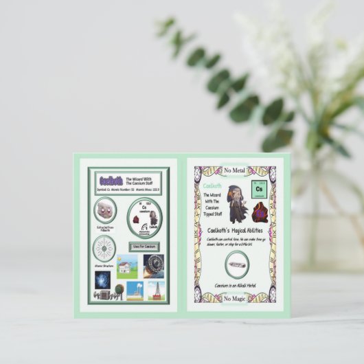 Postale Caelkoth - Carte de commerce césium (Debout devant)