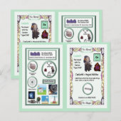 Postale Caelkoth - Carte de commerce césium (Devant / Derrière)