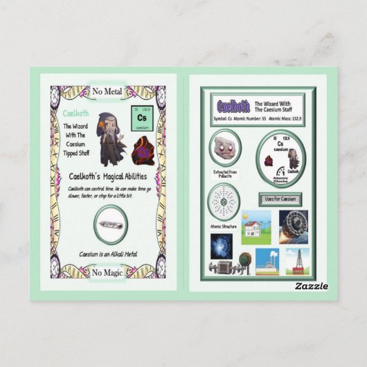 Postale Caelkoth - Carte de commerce césium (Dos)