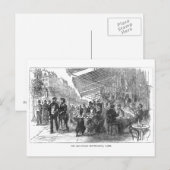 Postale Café vintage Boulevard Montmartre Paris Carte post (Devant / Derrière)