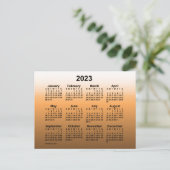 Postale Calendrier Mini Or Faded 2023 par Janz Carte posta (Debout devant)