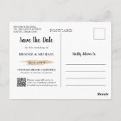 Postale Calendrier photo élégant Enregistrer la carte de d (Dos)