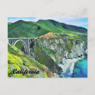 Postale California Highway 1 Bixby Bridge Big Sur Carte po