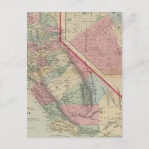 Postale California, San Francisco Carte par Mitchell