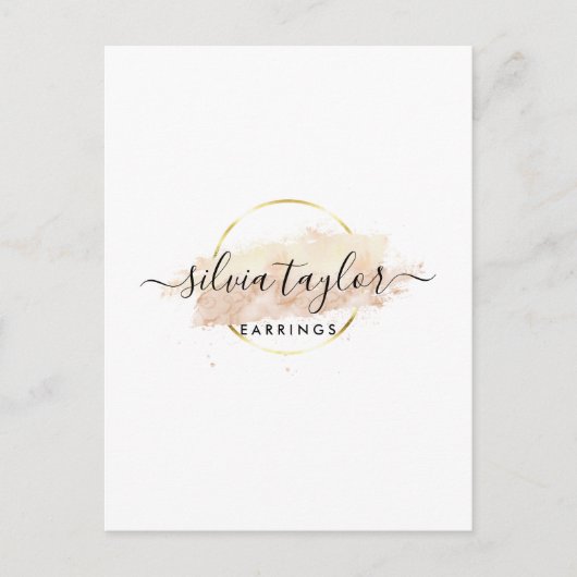 Postale Calligraphie art Écouter carte d'affichage (Devant)