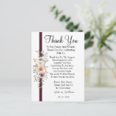 Postale Calligraphie simple Mariage de texte Carte de reme (Debout devant)