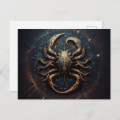 Postale Cancer Zodiac Briefkaart (Voorkant / Achterkant)