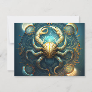 Postale Cancer Zodiac Briefkaart
