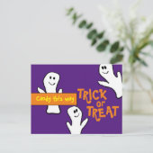Postale Candy this Way Bund'Halloween Fantômes Carte posta (Debout devant)