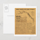 Postale Canneries saumons de la carte du Nord-Ouest du Pac (Devant / Derrière)