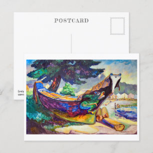 Postale Canot de guerre indien   Emily Carr   Carte postal