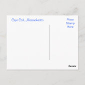 Postale Cape Cod Seashell sur la carte de poste de plage (Dos)