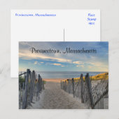 Postale Cape Cod Sunset Provincetown, MA Beach Carte posta (Devant / Derrière)