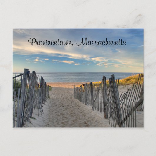 Postale Cape Cod Sunset Provincetown, MA Beach Carte posta (Devant)
