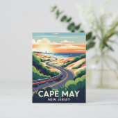 Postale Cape May New Jersey Illustration Voyage Carte post (Debout devant)