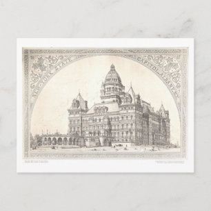 Postale Capitol de l'État de New York à Albany Carte posta