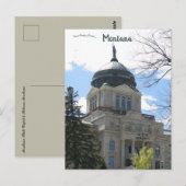 Postale Capitole de l'État du Montana Helena Montana Carte (Devant / Derrière)
