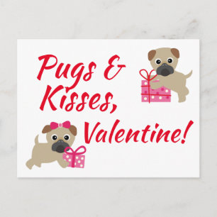 Postale Carlins et baisers Carte Saint-Valentin