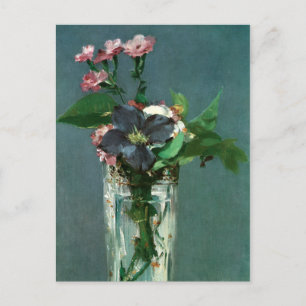Postale Carnations et clématites par Edouard Manet Carte P