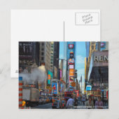Postale Carré de temps de carte postale, NYC (Devant / Derrière)