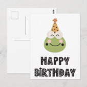 Postale Carte (10,8 cm x 14,2 cm) - Frog (Devant / Derrière)