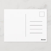 Postale Carte (10,8 cm x 14,2 cm) - pavé numérique (Dos)