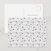 Postale Carte (10,8 x 14,2 cm) - Bird Pattern (Devant / Derrière)